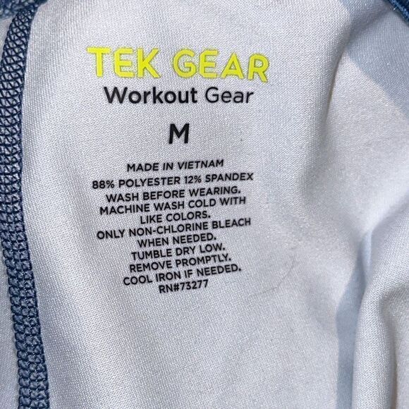 Tek Gear Ladies Size M Multi Color High Rise Waist Ankle Pull On Floral Leggings - Picture 2 of 6